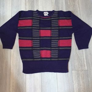 Women’s Medium vintage geometric sweater